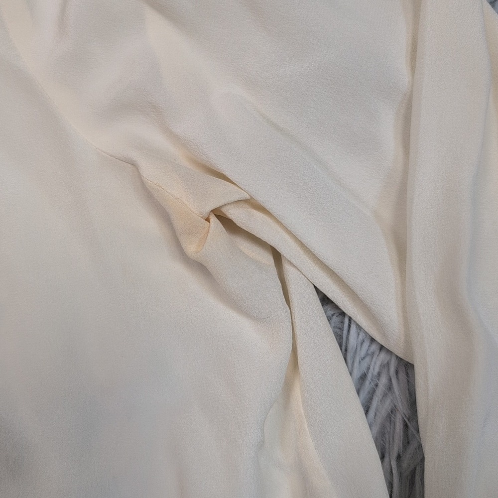 Jones New York‎ Shirt Womens 14 Silk Button Up Preppy Lightweight Comfort Sheer - Picture 10 of 11